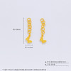【限时克减150元】足金999 #九紫离火 （两件均有成色字印）古法实心蝴蝶吊饰调节尾链加长链Diy手串配件/2件(AKGFSC00632)（预售产品下单后不退款不退货不换货不补差价） 商品缩略图2
