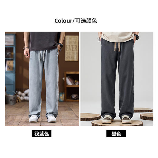 夏季百搭【莱赛尔天丝休闲裤】舒适百搭 直筒宽松  挺括有型 舒适透气 商品图6