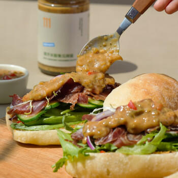 VEpiaopiao黄芥末酸青瓜辣酱轻脂沙拉酱黄芥末青瓜三明治汉堡酱净含量230g /粮油调味 /调味品 /西式酱料 商品图5