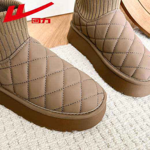 回力雪地靴女款冬季2024年加绒加厚新款外穿棉鞋保暖休闲时尚女鞋 商品图4