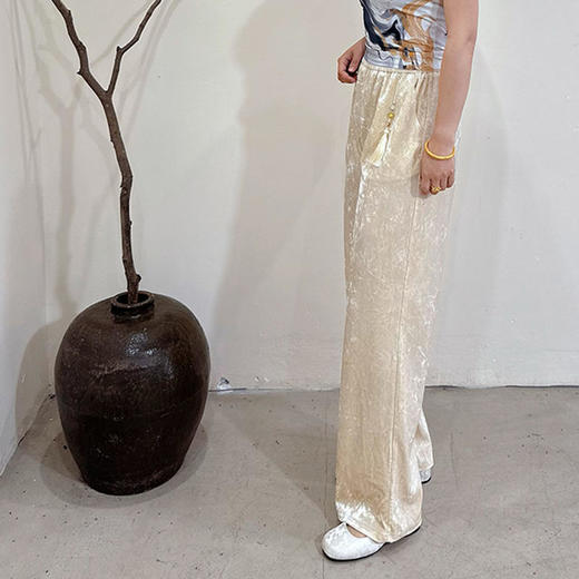 【24小时发货】壁虎瑜伽国风任意门【丝绒逸韵】阔腿裤 商品图3