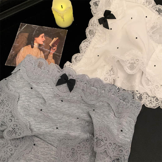 【百分棉~甜美复古💖舒适满分！拍1发3！】女生必备蕾丝花边纯棉内裤✨透气柔软，做你的贴心小秘密！女生甜美少女复古蕾丝花边 舒适A类纯棉透气全棉裆内裤  商品图3