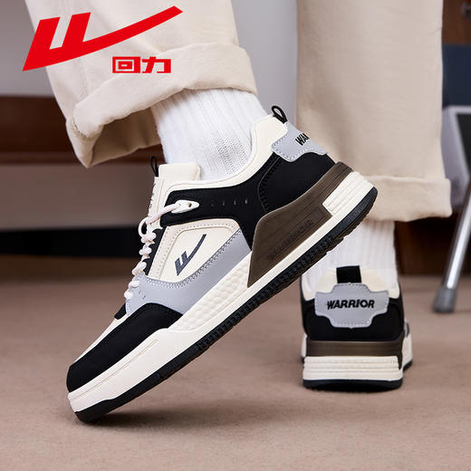 回力2025春季新款百搭潮流学生男款透气休闲软底减震耐磨运动板鞋 商品图4