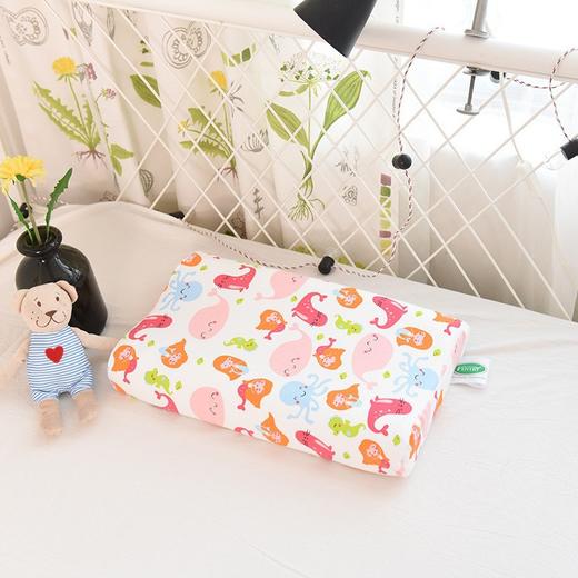 纯棉儿童乳胶枕学生午睡枕幼儿园卡通乳胶枕头四季宝宝护颈枕 商品图3