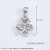 【线上铂金馆】PT950 【国际铂金协会】铂金影底七彩工艺三叶草吊坠（不含链）(BDZ00100)(预售4-7天发货，一经下单不支持退款) 商品缩略图4