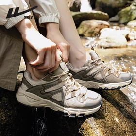 回力女鞋登山鞋早春季新款户外休闲徒步鞋子网面防水情侣运动鞋女