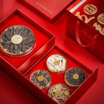 半山农五福团圆菌菇礼盒高档干货礼盒山珍送父母长辈领导礼物 /粮油调味 /南北干货 /组合干货 商品图1