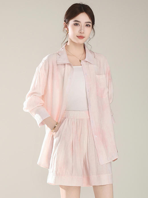 丁摩 【冰凉防蚊面料】扎染上衣时尚休闲薄款防晒衣25XF0113 商品图6