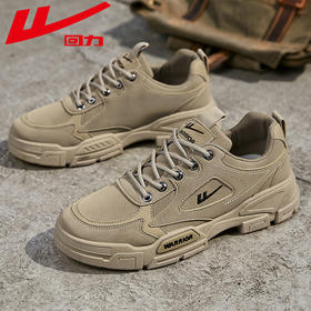回力2025春季男鞋户外登山马丁靴工装鞋工地低帮加绒休闲劳保鞋x