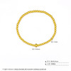 【限时7.5折】【定价黄金】足金 #电商超轻 3D硬金空心圆珠手串弹力绳成品手串（珠约3mm)(AK3DSC00002)预售产品下单后不退款不退货不换货不补差价 商品缩略图4