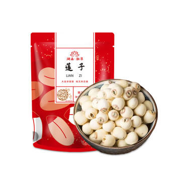 壁坳莲子带芯莲子300克新鲜湖南湘潭白莲子无硫有芯心百合干莲子炖汤 /粮油调味 /南北干货 /果茎食补干货 商品图2