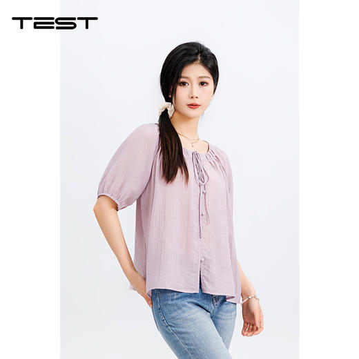 夏上新时尚清新清爽舒适透气小衫1252097 商品图6