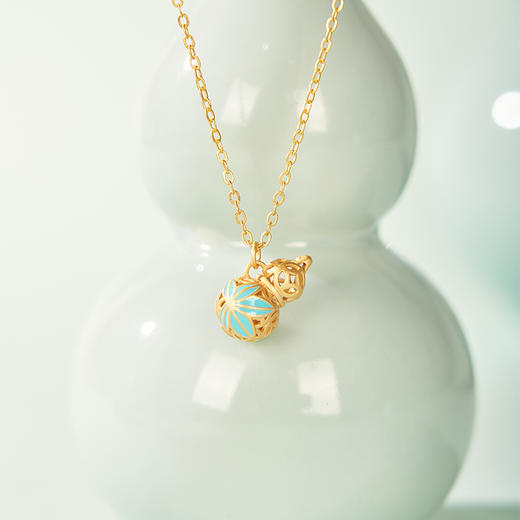 大英博物馆 东方梦境系列 玲珑福禄项链 蓝色 商品图4