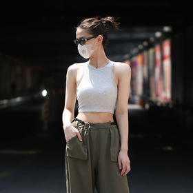 Beemen天丝莫代尔运动内衣 自带降温特效 固定胸垫不移位  螺纹设计显瘦  无袖背心健身外穿都好看