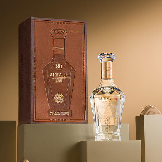 【断货回归】五粮液 财富人生 贵宾钻 浓香型白酒  52度 500ml*6瓶整箱 商品图1