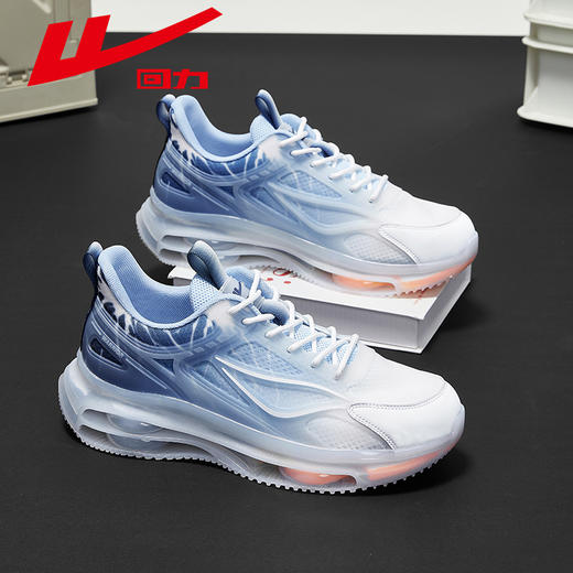 回力男鞋2025春季新款透气网面气垫鞋软弹透气舒适轻便休闲跑步鞋 商品图3