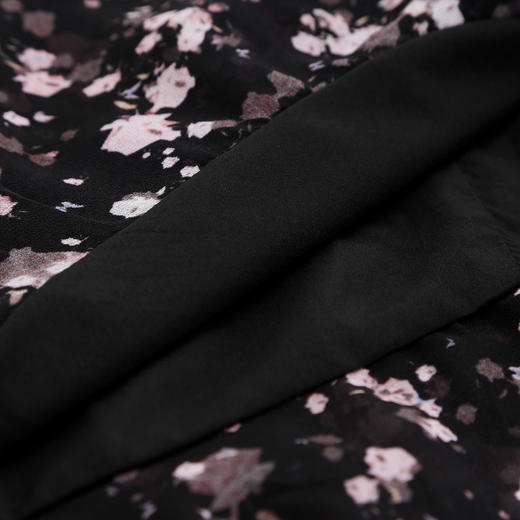 QF83025新款改良旗袍修身立体盘花腰间打褶藏肉不规则波浪裙摆连衣裙 商品图7