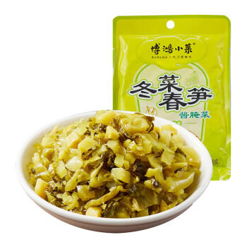 博鸿小菜冬菜春笋160g*5大包装咸菜下饭菜小菜榨菜笋丝笋丁馅料不辣外婆菜 /粮油调味 /调味品 /榨菜/酱腌菜 商品图6