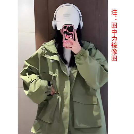 裁缝学苑AS479复古户外冲锋衣纸样女装连帽外套工装运动夹克上衣样板 商品图4