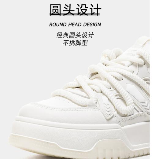 回力女鞋本命年红色2025新款秋冬加绒新年复古厚底百搭运动鞋板鞋WXY(S)-3500L 商品图2