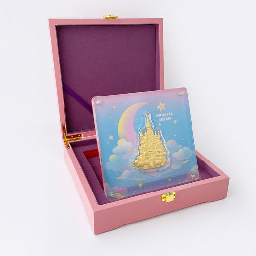 【限时7.5折】【定价黄金】足金999 #礼品摆件 #情侣日常 0.5g圣诞主题公主城堡礼盒梦幻城堡少女心情侣礼品摆件(ATBJ00064)预售产品下单后不退款不退货不换货不补差价 商品图2