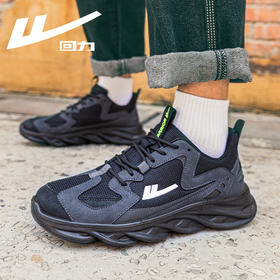 回力春季新款男鞋纯黑色运动鞋爆款鞋子男士男款软底休闲跑步鞋x