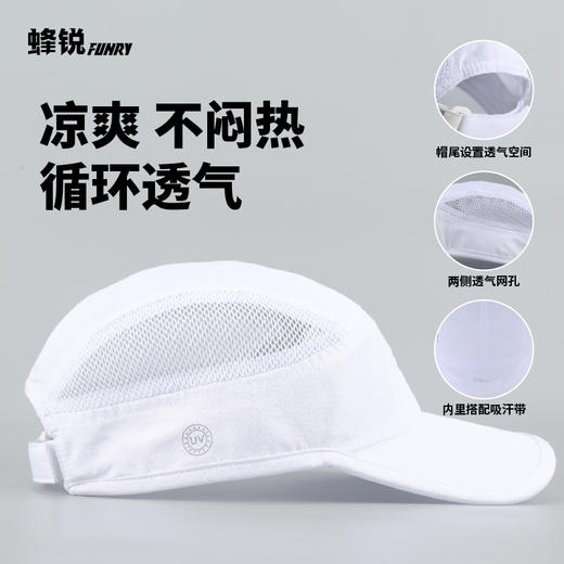 【UPF50+】蜂锐运动防晒帽户外跑步轻薄速干遮阳帽成人儿童 商品图2