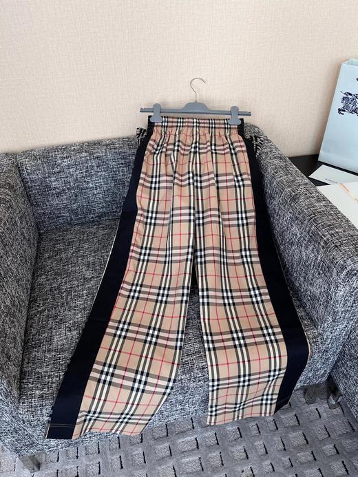 巴宝莉 25早春黑边格纹长裤（TM） 商品图9