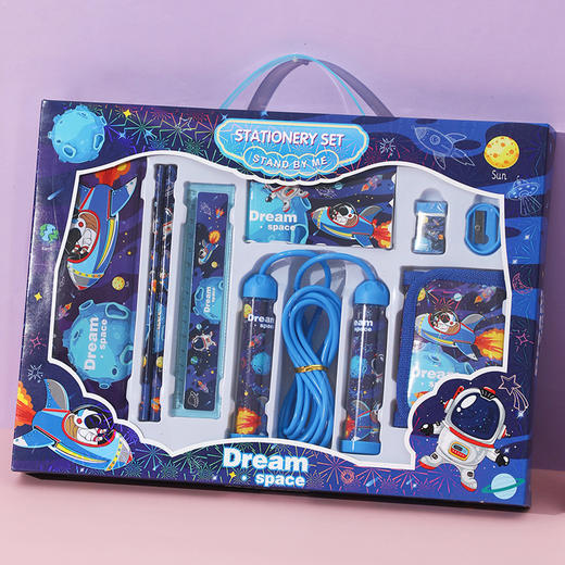 【六一儿童节好物！手提文具套装大礼盒】卡通文具套装礼盒六一儿童节礼物幼儿园礼品奖励学习用品学生奖品。ry 商品图0