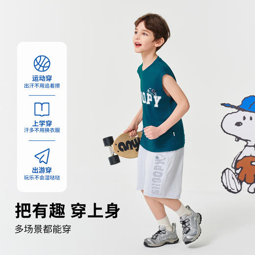 【130-170】【史努比】男童夏款休闲速干五分短裤裤子 商品图5