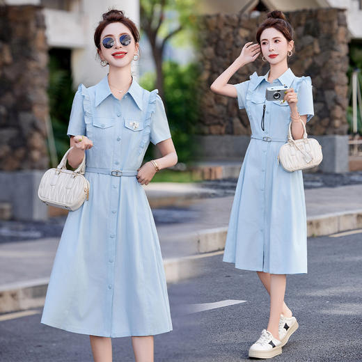 收腰显瘦气质高级感好看漂亮裙子HYYF25833 商品图1