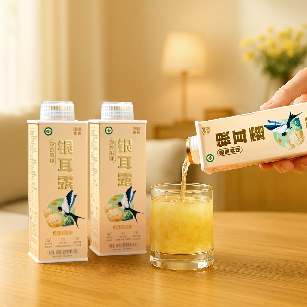 拾爸家  燕窝有机银耳露 多重有机精华 燕窝搭配升级 一瓶喝够胶质