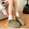 回力女鞋雪地靴冬季新款皮毛一体面包鞋子外穿加绒加厚保暖棉鞋女 商品缩略图3