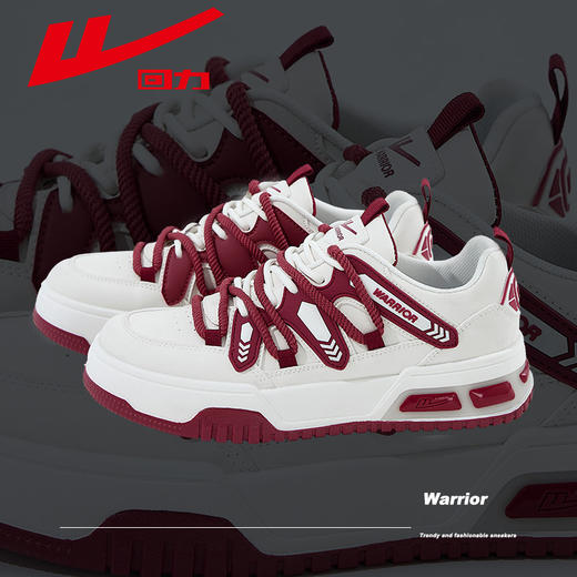 回力男鞋2025蛇年本命年新款红色休闲鞋子女冬季加绒厚底情侣板鞋 商品图2