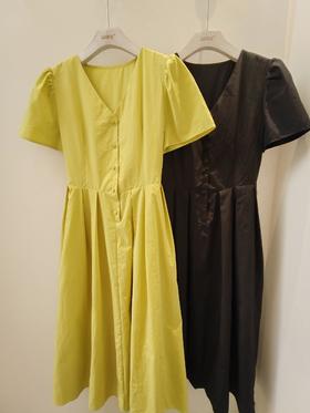 【门店同款】ENJOY夏季韩系简约V领连衣裙 158193519