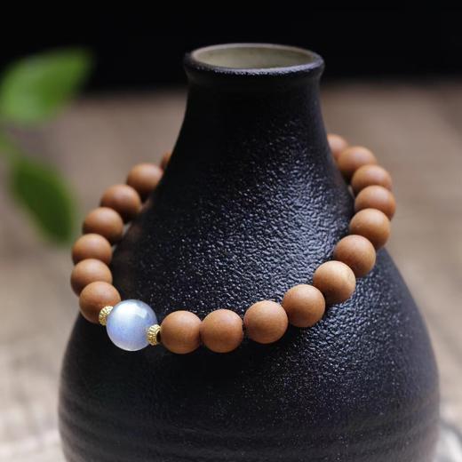 六鑫珠宝 8mm芭比檀香木单圈手串 古风文艺文玩 商品图1