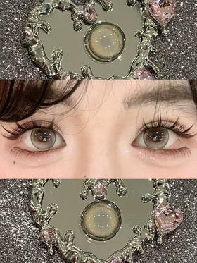 puff girl半年抛美瞳 牛乳奶泡 14.5mm