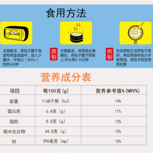 广州酒家利口福 叉烧包337.5g/袋 商品图2