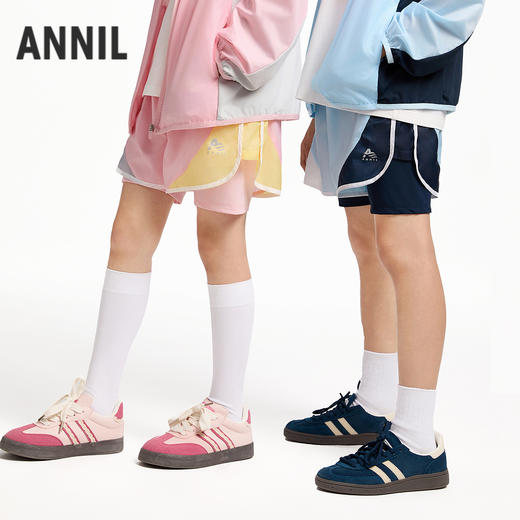 男童女童全腰梭织短裤夏季新款安奈儿童装EM526027 商品图2