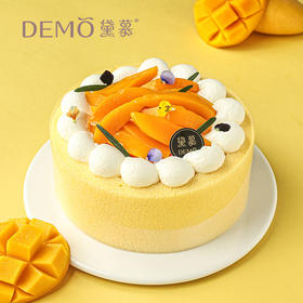 夏日芒芒椰·芒果椰子慕斯蛋糕|Mango  coconut mousse cake
