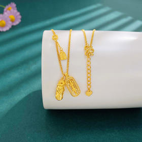 【限时克减150元】足金999 #小红书 #叠戴 #招财纳福 【精品】镂空AB链金刚杵貔貅叠戴调节套链(AUQTL00223)预售产品下单后不退款不退货不换货不补差价