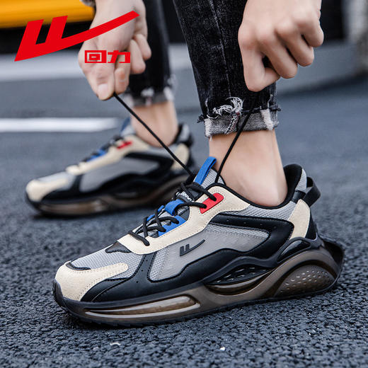 回力男鞋春季新款潮鞋运动透气休闲青年百搭低帮跑步鞋软底运动鞋 商品图0
