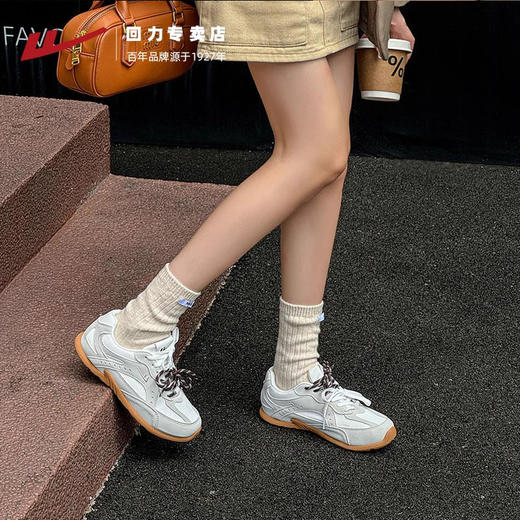 回力女鞋2025新款春季复古休闲运动板鞋芭蕾德训鞋运动小白鞋子女 商品图4