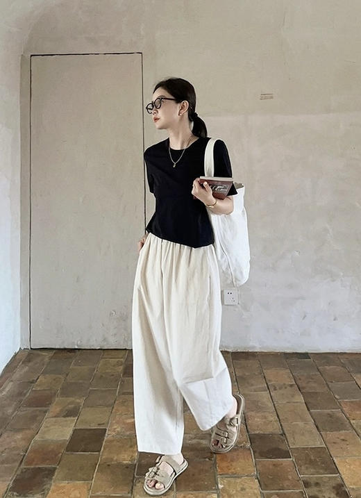 亚麻气球裤（锁 商品图3