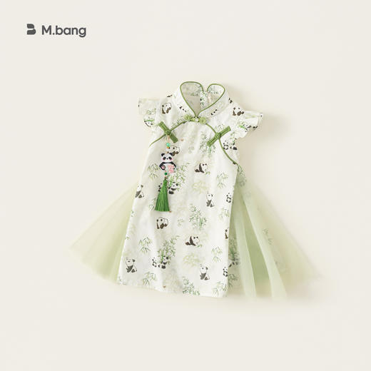 【新中式旗袍裙】宥宝品牌女童旗袍裙 夏季洋气无袖汉服连衣裙 商品图10