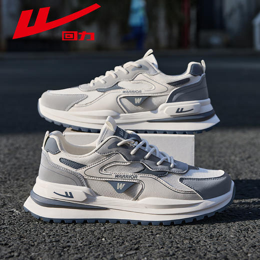 回力男鞋2025早春新款男士休闲鞋软底网面轻便运动阿甘板鞋男潮鞋WXY(S)-4777L 商品图4