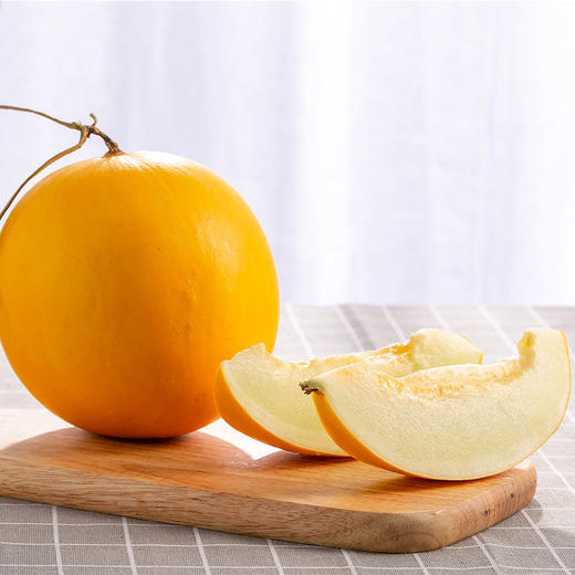 新鲜水果 陕西黄蜜瓜黄皮白心甜瓜 1枚 (每枚2斤左右) 商品图1