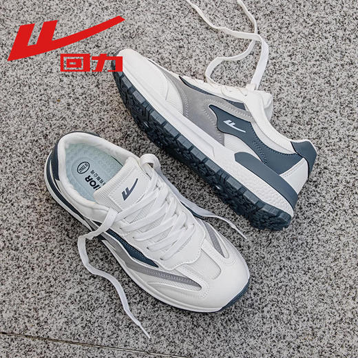 回力男鞋2025年春季新款休闲鞋潮流百搭透气阿甘鞋网面跑步运动鞋 商品图1