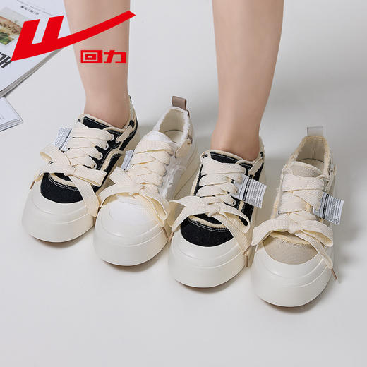 Warrior/回力帆布鞋2024新款ins潮流时尚韩版超火百搭板鞋小白鞋 商品图4