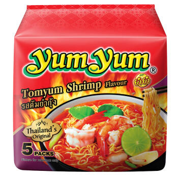 养养（YUMYUM）泰式冬阴功酸辣虾味汤面 70g*10袋 组合装 速食方便面 /粮油调味 /方便食品 /方便面 商品图2